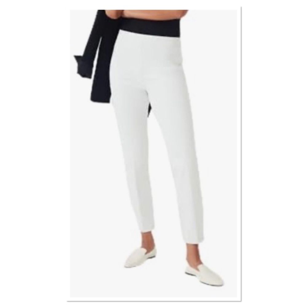 Spanx Faux Front Pockets Classic White Pull On Pants Sz M Back Pockets